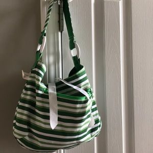 Reversible green purse